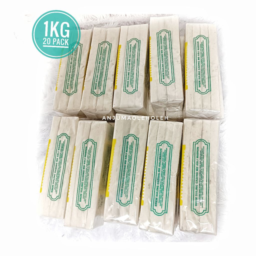 Jual Paket Brem Madiun 1Kg isi 20 Pack Rasa Original Oleh Oleh Khas ...