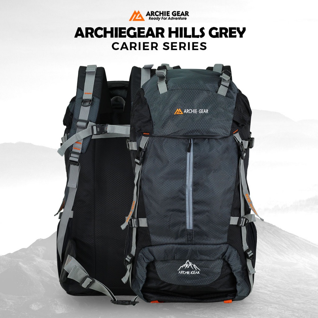ARCHIE GEAR - Tas Gunung Carrier Kapasitas 40 Liter Gratis Raincover