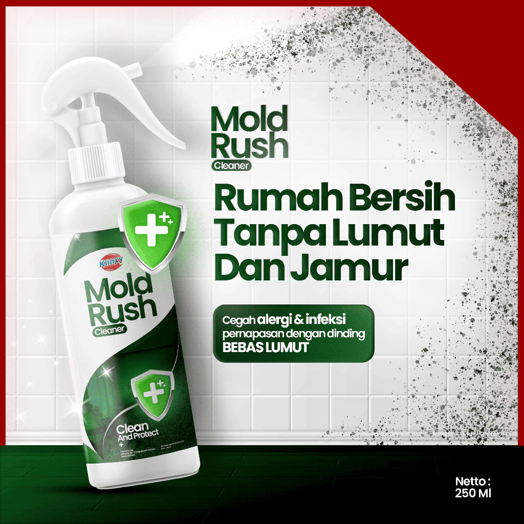 Jual SEROXIL KLINXY MOLD RUSH CLEANER SPRAY 250 ML - PEMBERSIH LUMUT ...