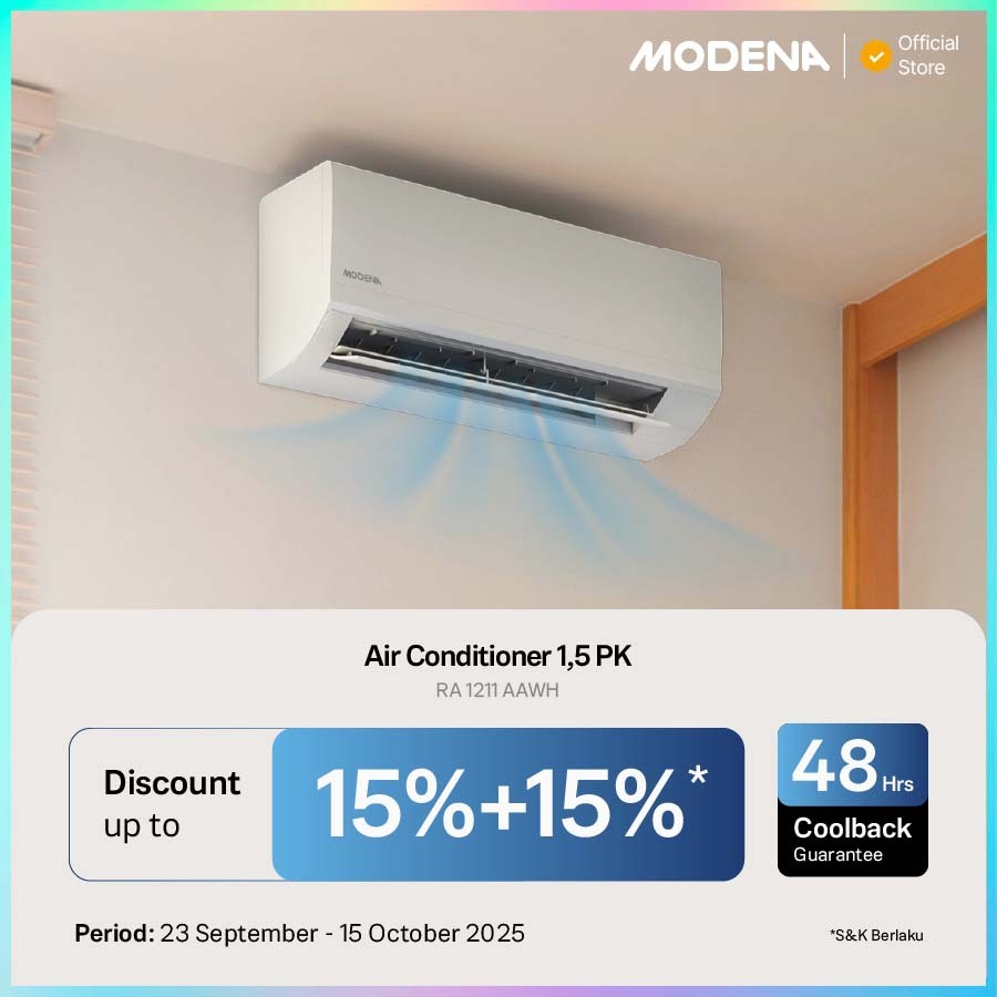 Jual MODENA Air Conditioner 1.5 PK - RA 1211 AAWH (UNIT ONLY) | Shopee ...
