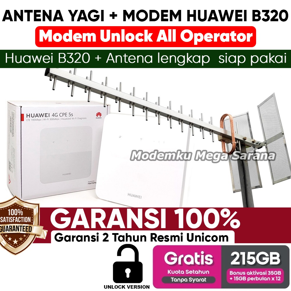 Jual Duet Maut - Paket Antena Yagi Extreme 3 + Modem Home Router Huawei ...