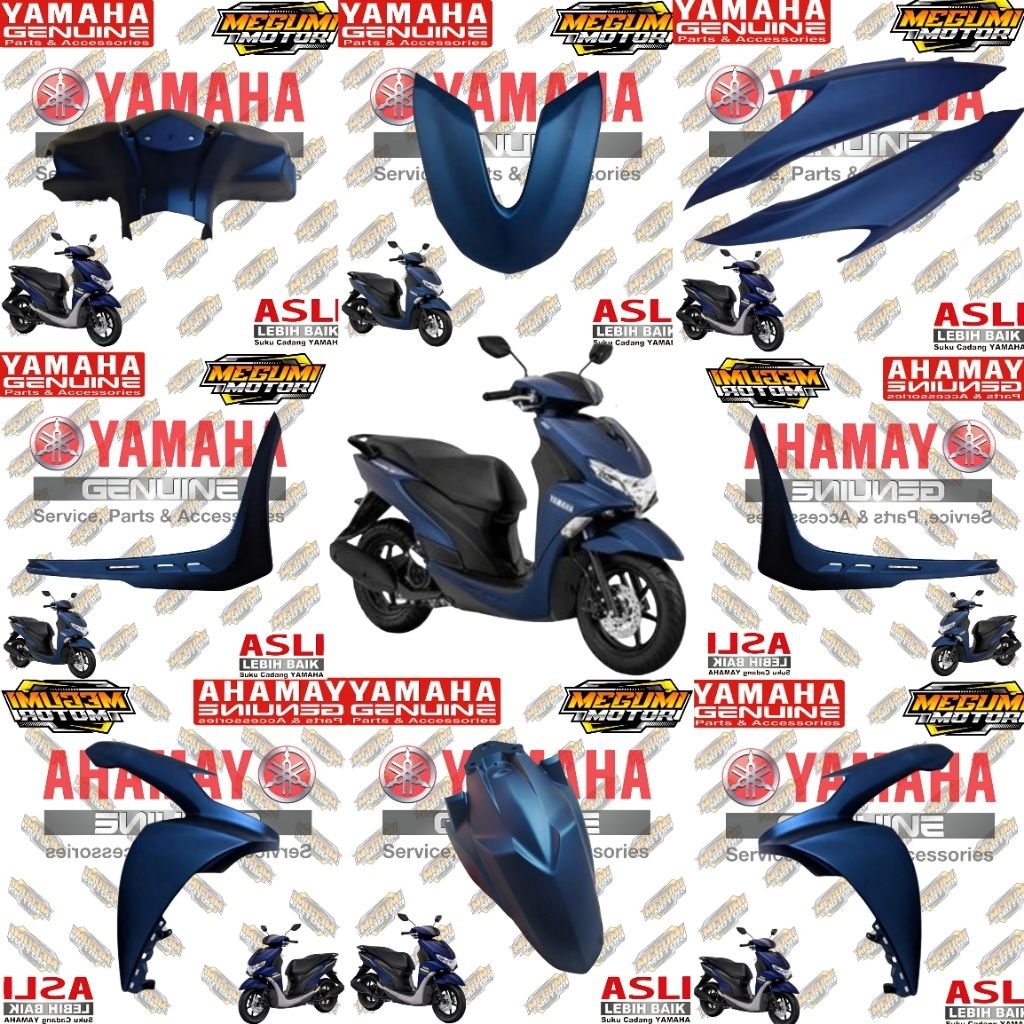 Jual COVER BODY HALUS FREEGO FREE GO 125 2019/2022 BIRU DOFF ORIGINAL ...
