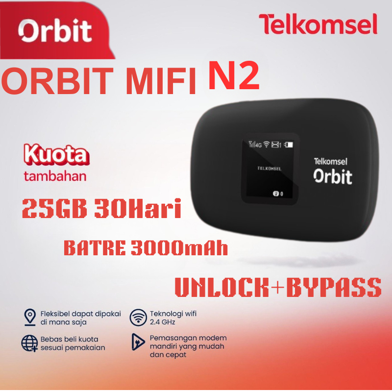 Jual Telkomsel Orbit Mifi E5576 H1 H2 N1 N2 N3 Portable Modem Wifi 4G ...