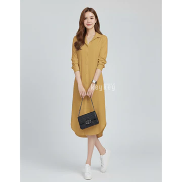 Key 0106 Dress ANASTASIA Size XL Wolfis Premium Dress Wanita Maxi Casual Hijabers Friendly