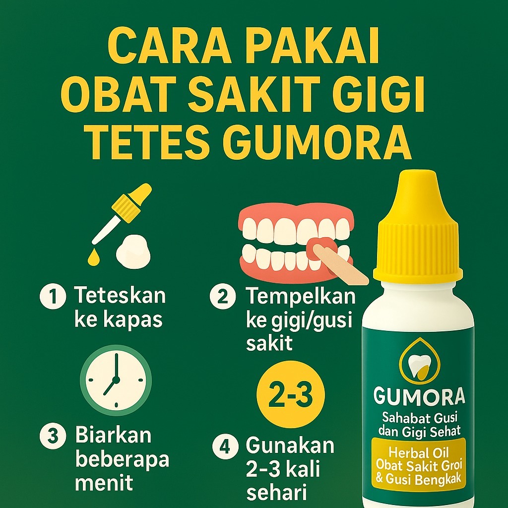Obat Sakit Gigi Herbal Alami Gumora Ampuh Atasi Gusi Bengkak Mulut Anak Dan Dewa - foto 3