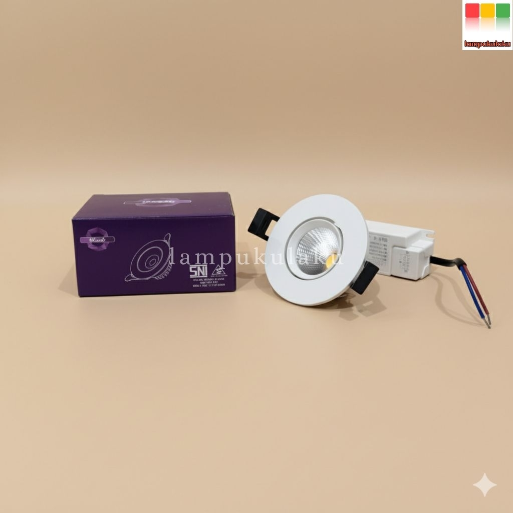 Jual Downlight LED COB 5W Wandi Warmwhite | Shopee Indonesia