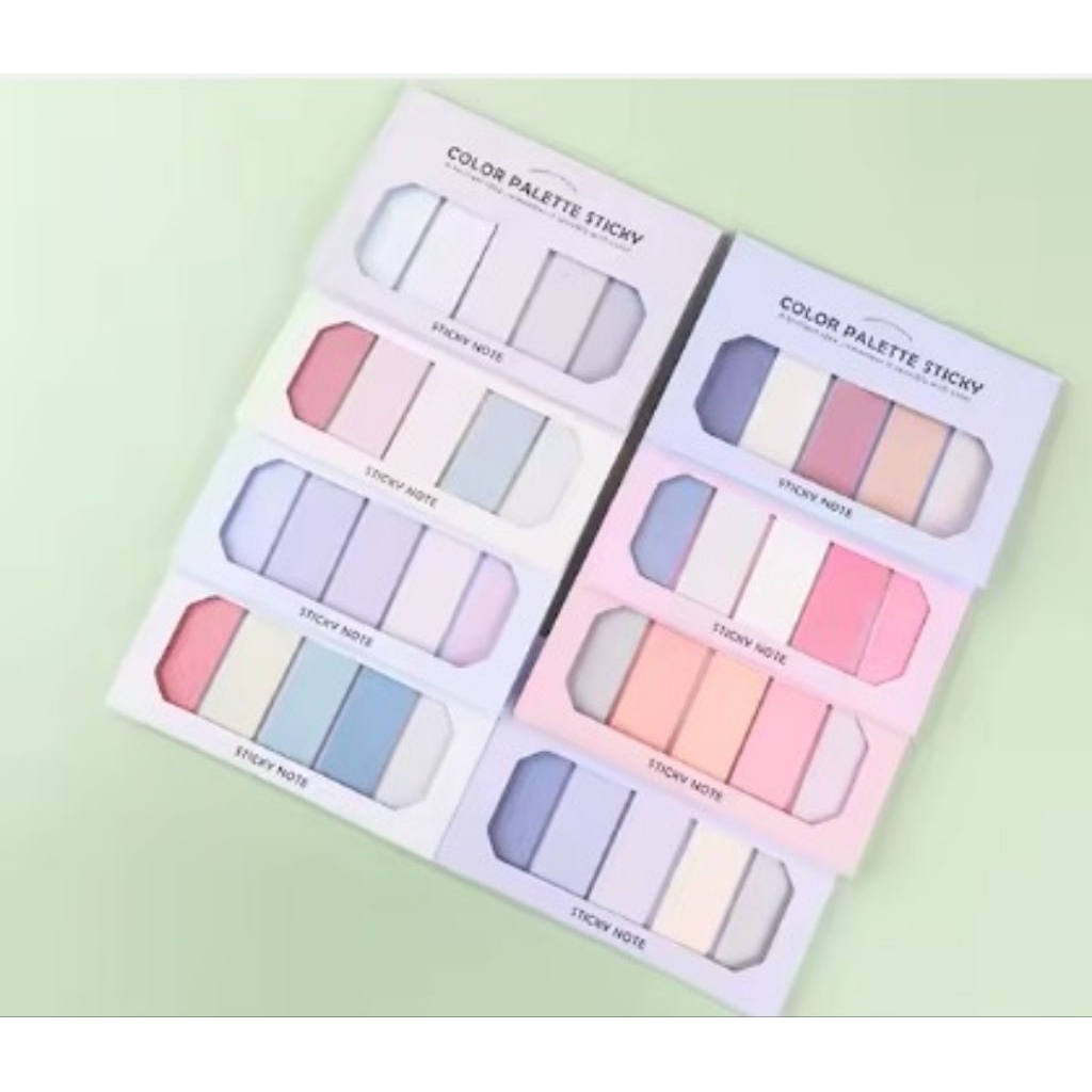 Jual NaSajang Sticky Note Color Palette | Memo Pad Lucu Aesthetic ...