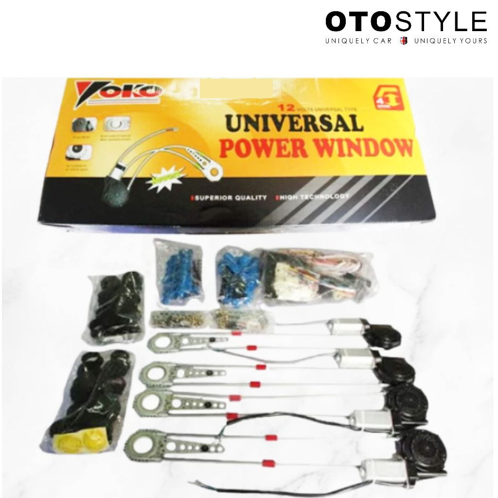 Jual Power Window Universal 4 Pintu YOKO Set Lengkap Premium | Shopee ...