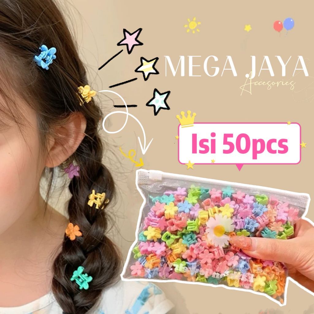 Jual MJ - 50PCS JEPIT RAMBUT MINI ANAK JEPIT RAMBUT BABY JEPIT RAMBUT ...
