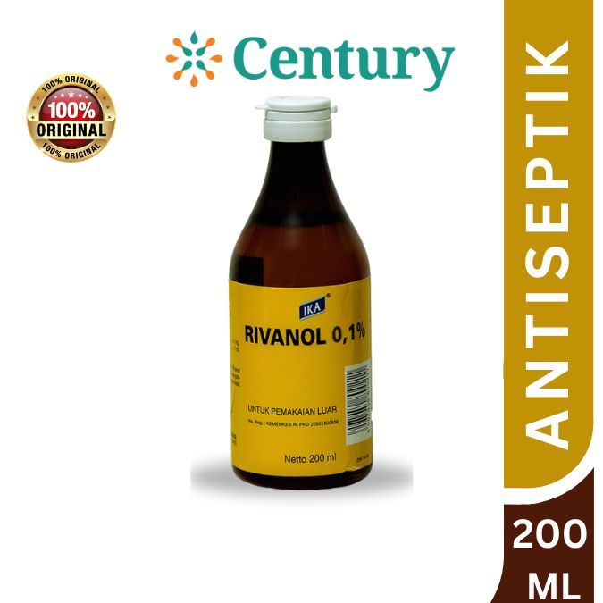Jual RIVANOL 0.1% 200ML /ANTISEPTIK / PERAWATAN LUKA | Shopee Indonesia