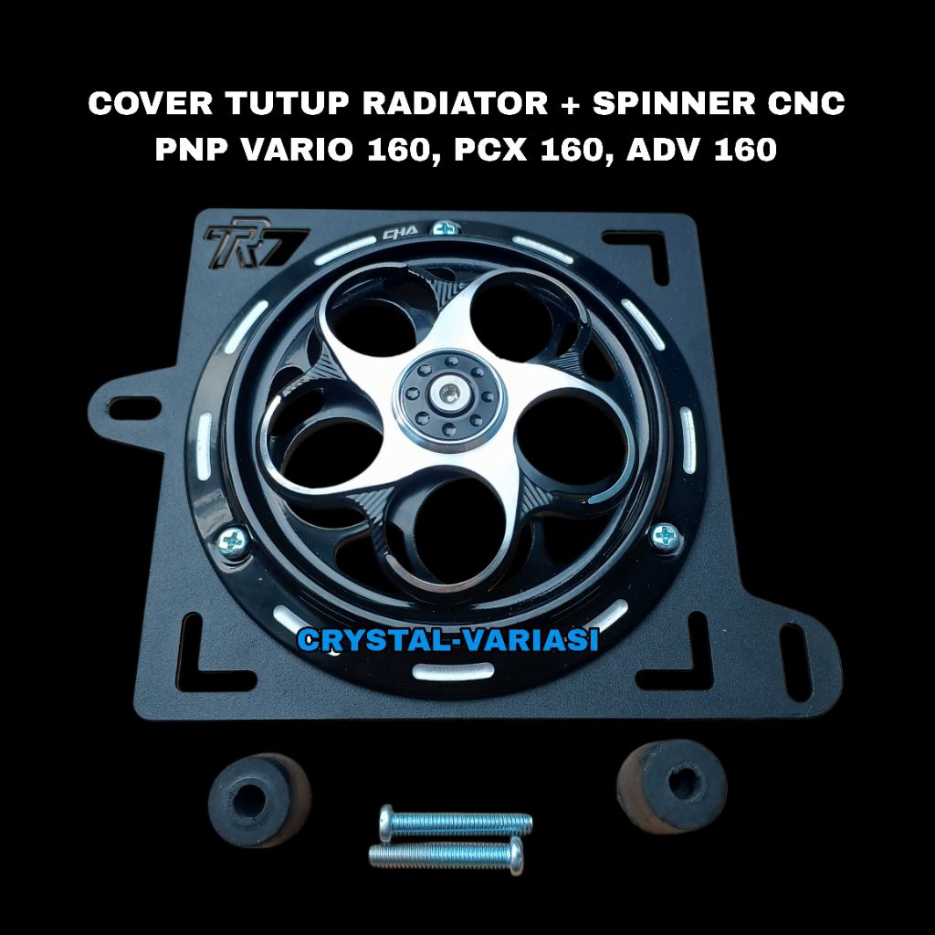 Jual Cover Tutup Radiator Plus Spinner Putar CNC PNP STYLO 160 Vario ...