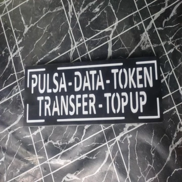 Lampu Pulsa Data Token Transfer Top Up Lampu Sign Lampu Led Iklan Papan Lampu RGB