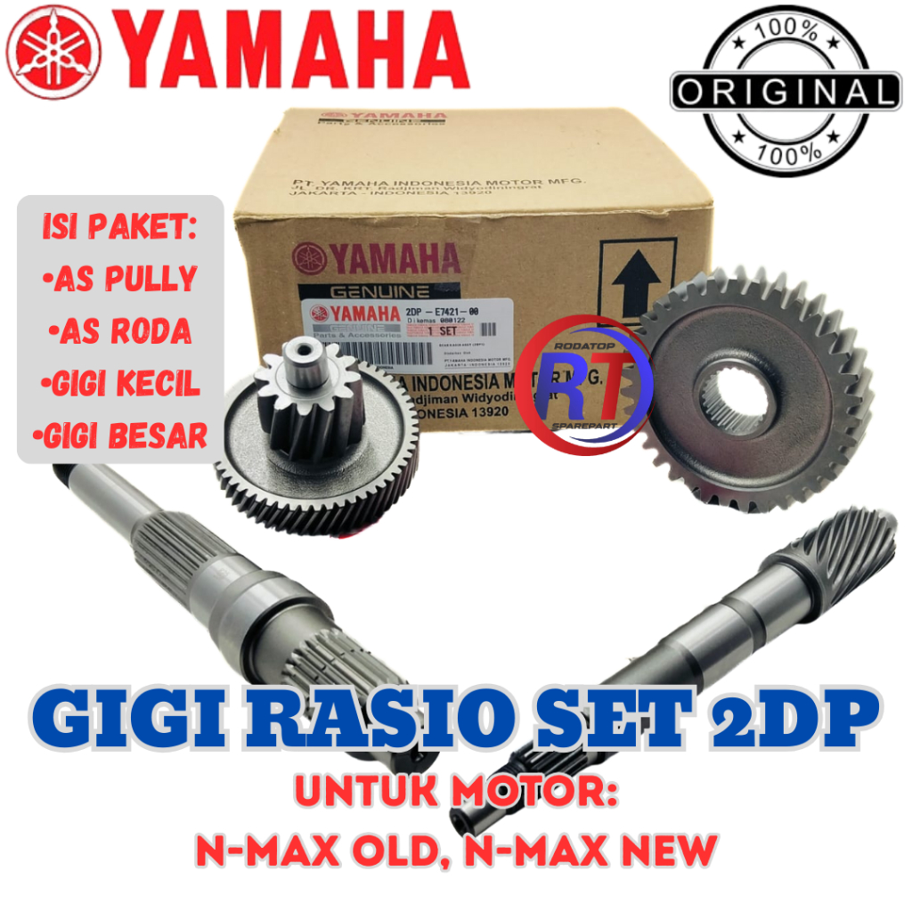 Jual ORIGINAL GIGI RASIO SET KOMPLIT KODE 2DP YAMAHA UNTUK MOTOR NMAX ...
