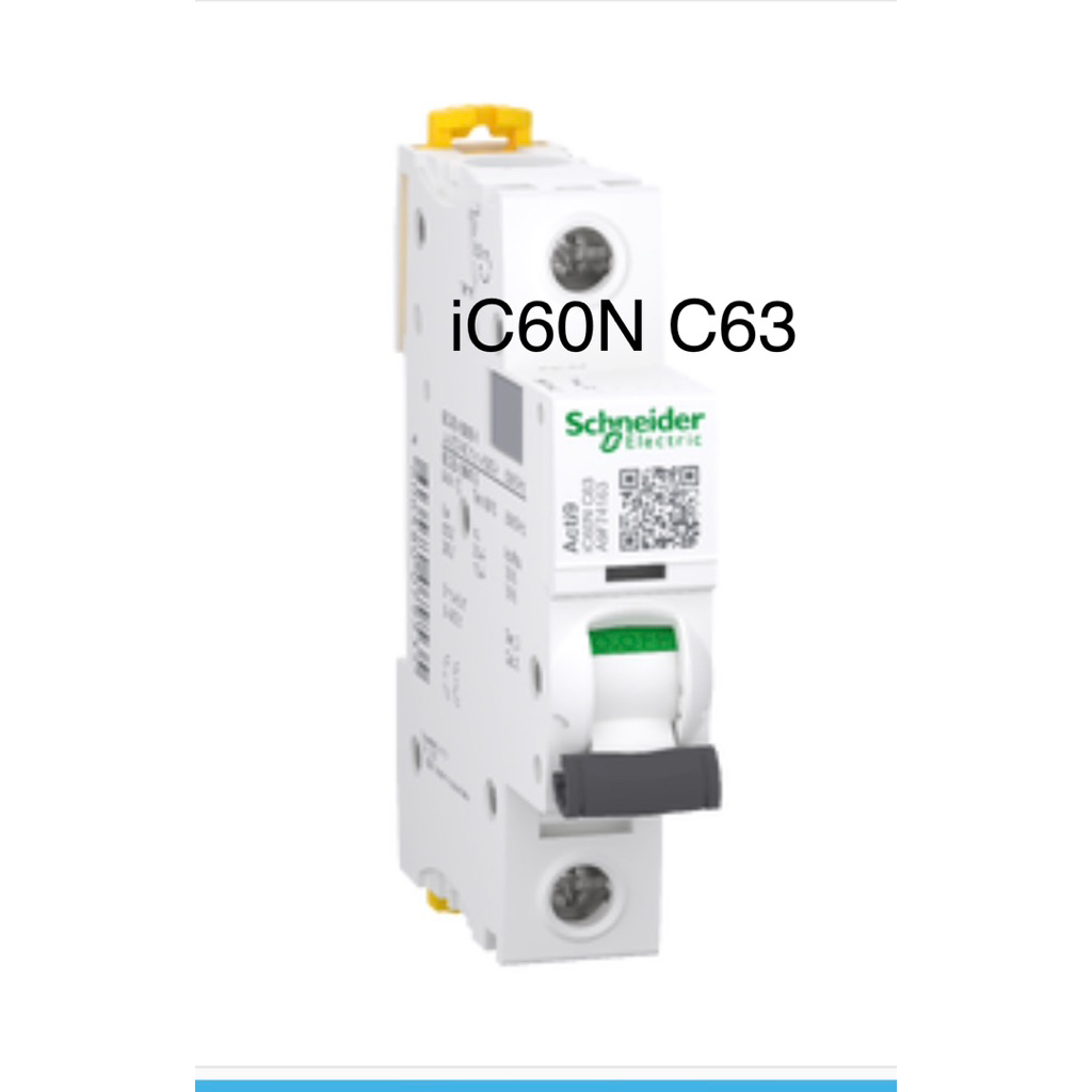 Jual Mcb schneider iC60N C63A A9F74163 Miniature circuit breaker (MCB ...