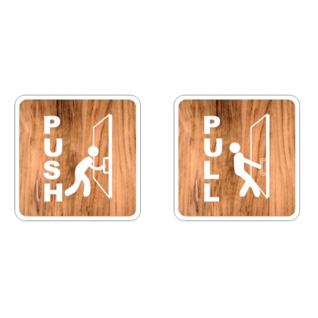 Jual SIGN AKRILIK UNTUK PINTU,DATU PASANG KANAN DAN KIRI LOGO, SIMBOL ...