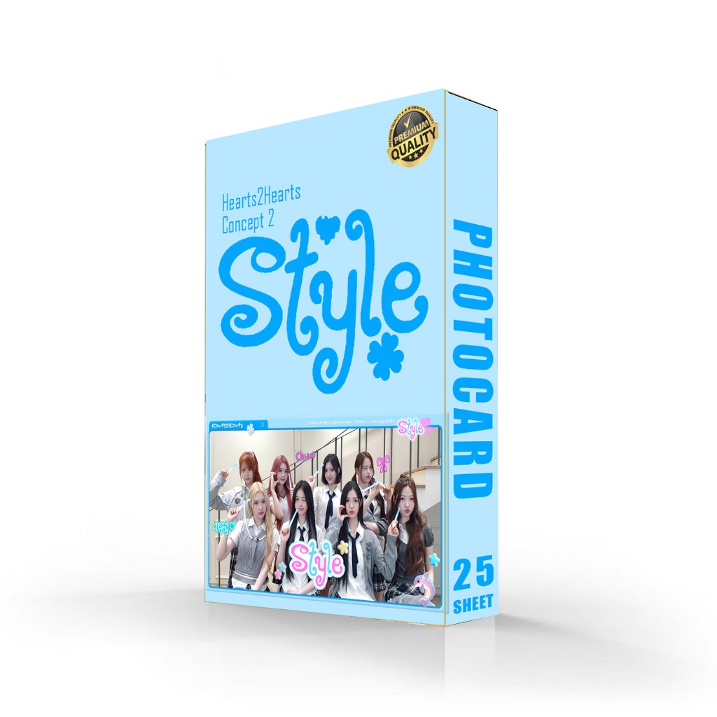 Jual ZUTTER Photocard Kpop H2H Hearts2Hearts Premium Glossy