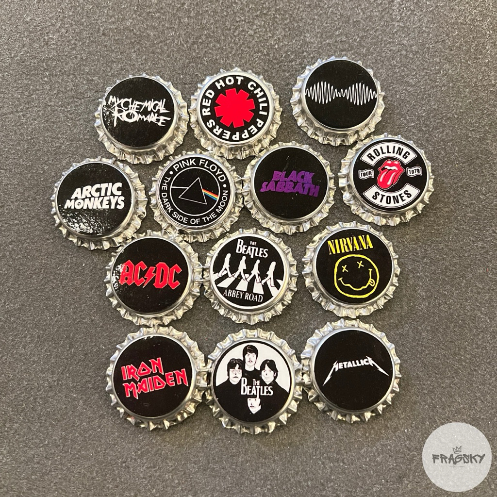 Jual [Fragsky] Pin Tutup Botol Bros Ukuran 30mm Gambar Band Rock Barat ...