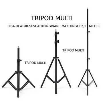 Tripod 2.1 Minus Aluminium Kuat Tripod 2.1 Meter Aluminium Multifungsi Kokoh
