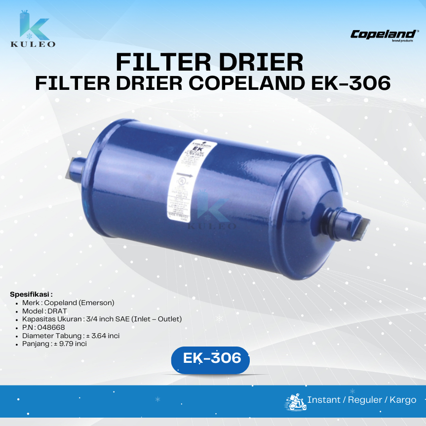 Jual Filter Drier Emerson Copeland EK-306- Saringan Filter Drier AC ...