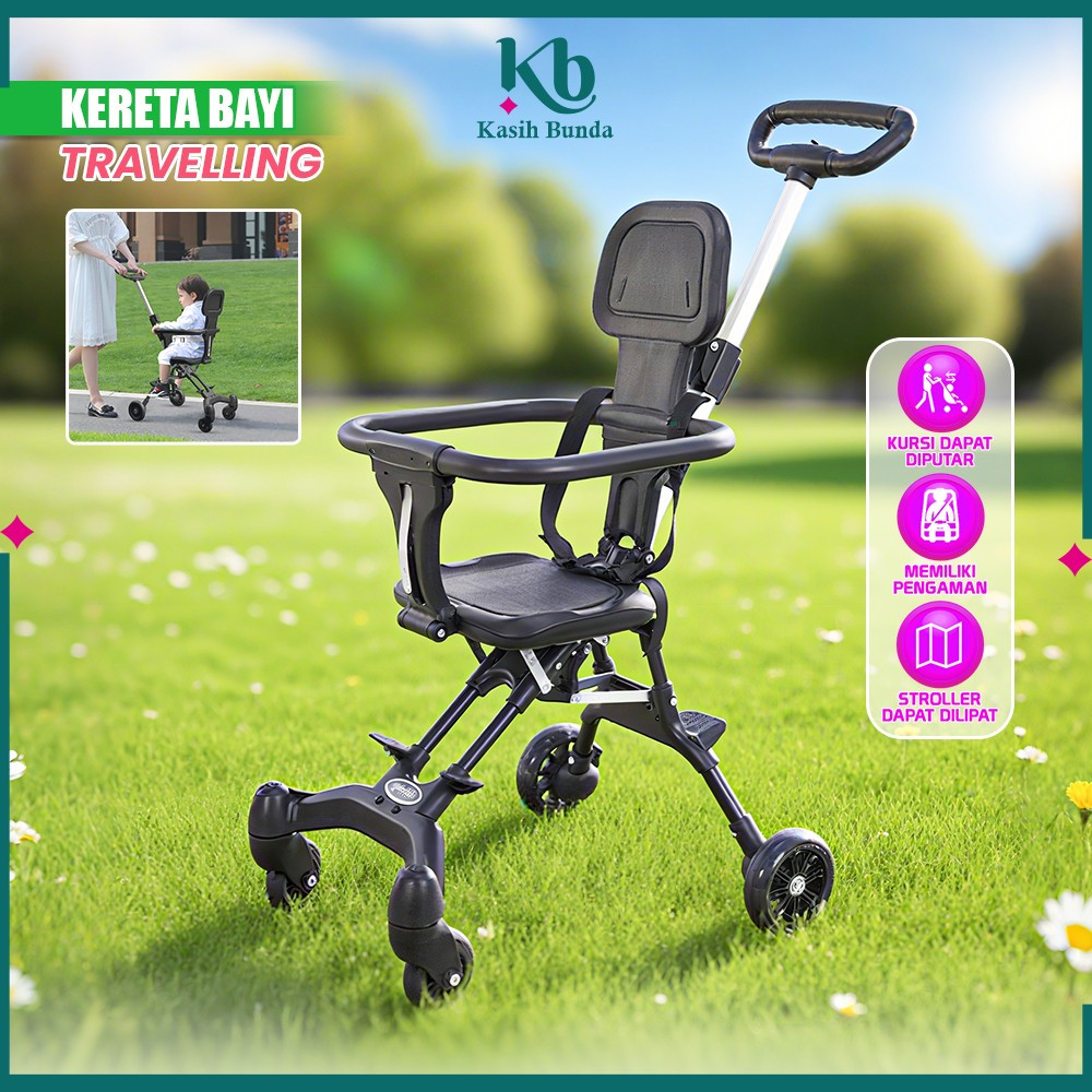 Jual Stroller Bayi Lipat Dua Arah Kereta Dorong Bayi Travelling