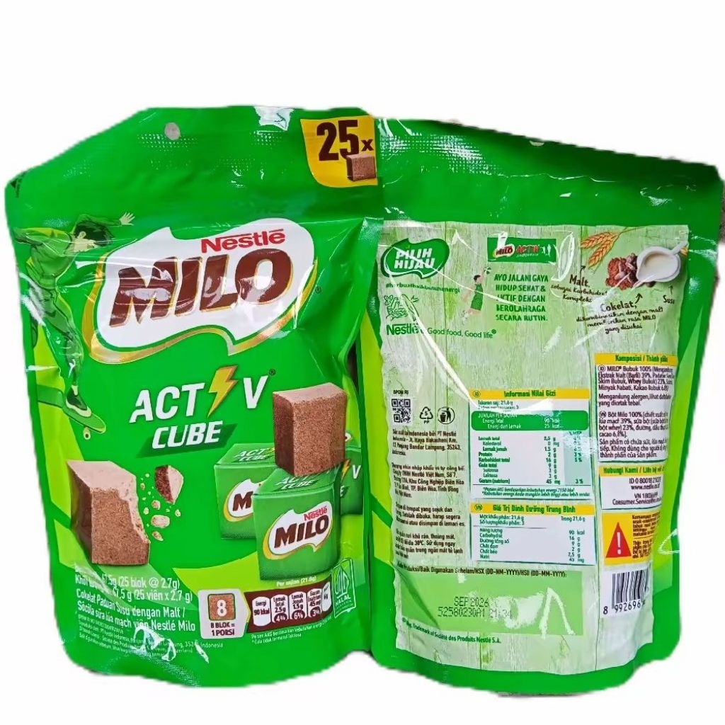 Jual (KEMASAN BARU) Nestle Milo ACTIVE Cube Isi 50 Pcs | Shopee Indonesia