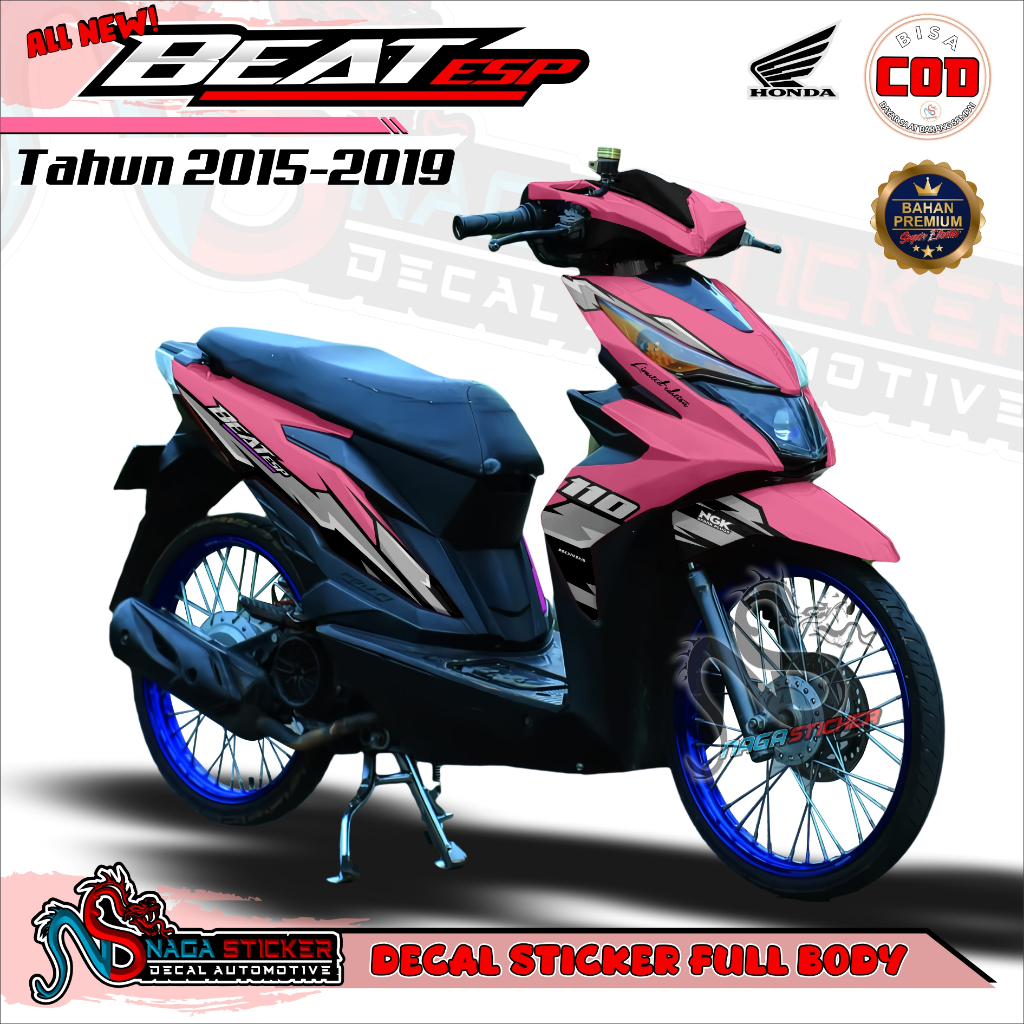 Jual Bisa COD Decal Sticker Full Body HONDA BEAT ESP 2016 Motif RACING ...