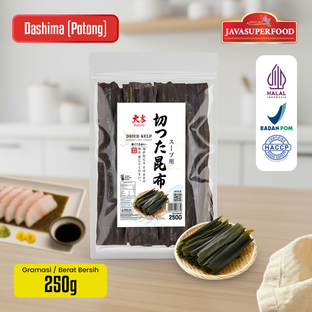 Jual Kombu / Konbu / Dashima Potong / Kelp Dashi / Rumput Laut Kaldu ...