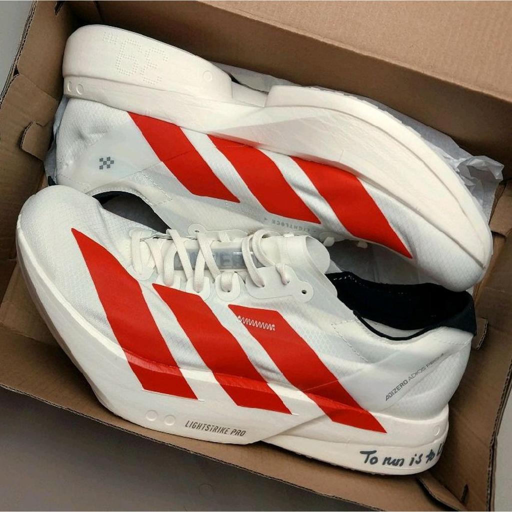 Jual ADIDAS ADIZERO ADIOS PRO 4 OFF WHITE BETTER SCARLET CORE BLACK TO ...
