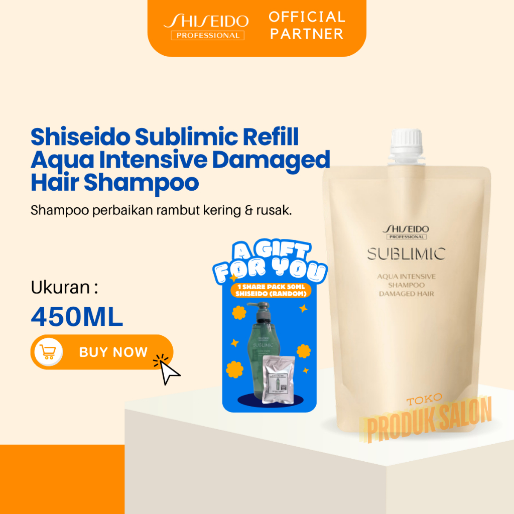 SHISEIDO PROFESSIONAL REFILL Aqua Intensive Sublimic Shampoo 450ml