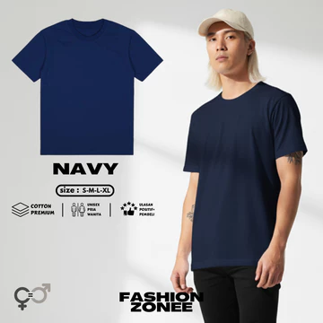 Kaos Polos Cotton Combed Premium Lengan Pendek Premium Pria Wanita