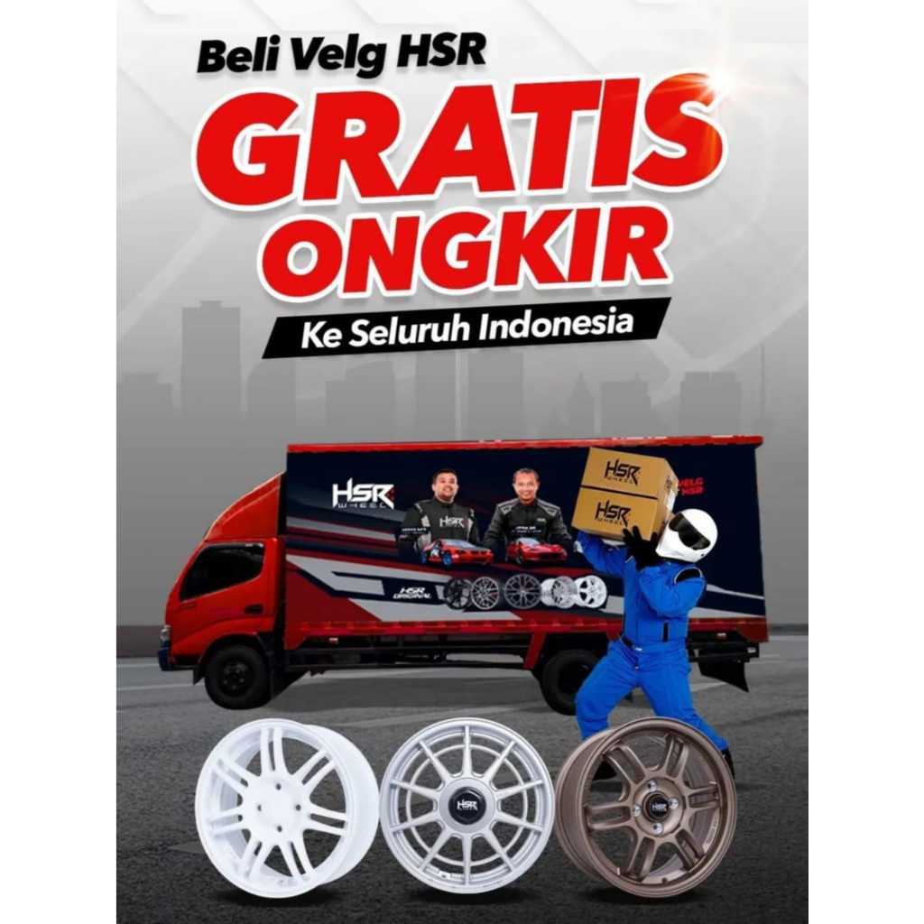 Jual Velg Mobil Ring R15 HSR SPEEDSTER PCD 5X114,3 Untuk Luxio Grandmax ...