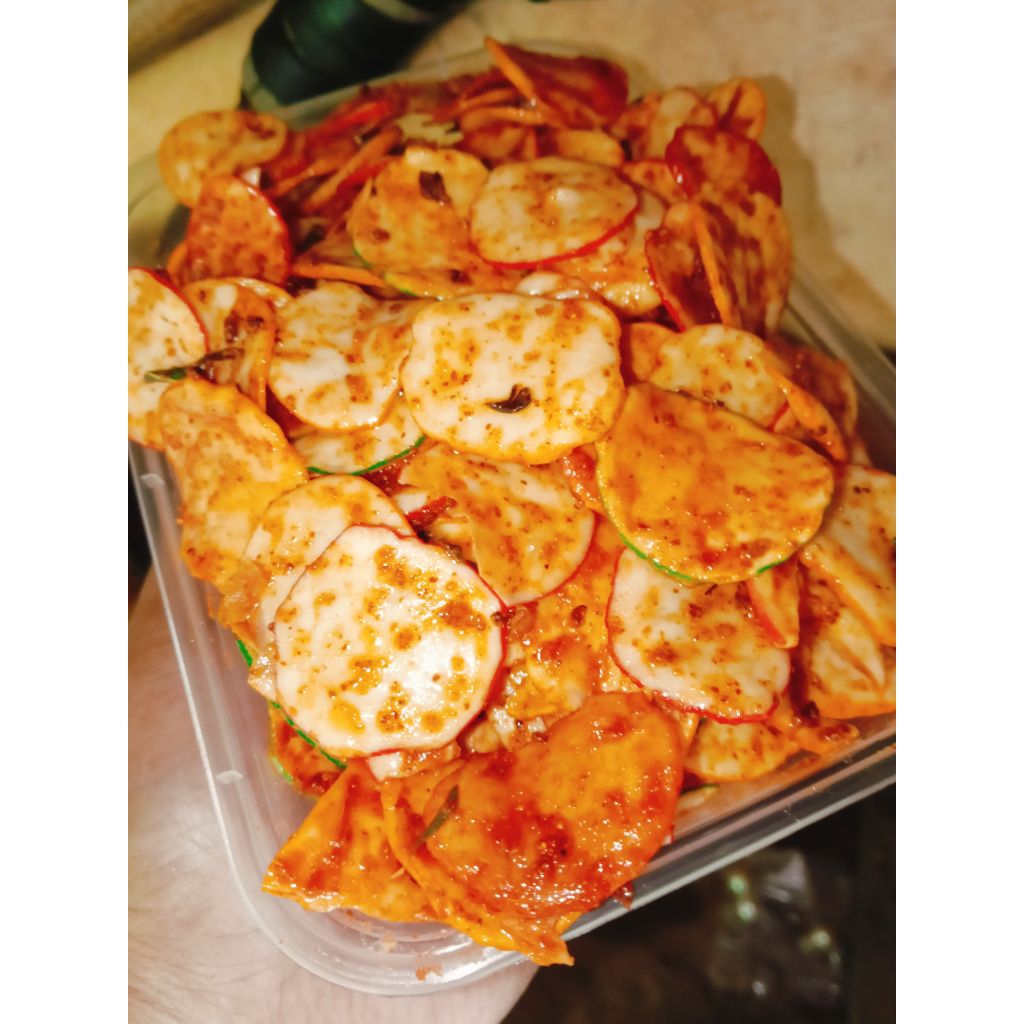 Jual KRUPUK SEBLAK KEMASAN BOX 500ML BERAT 200gram | Shopee Indonesia