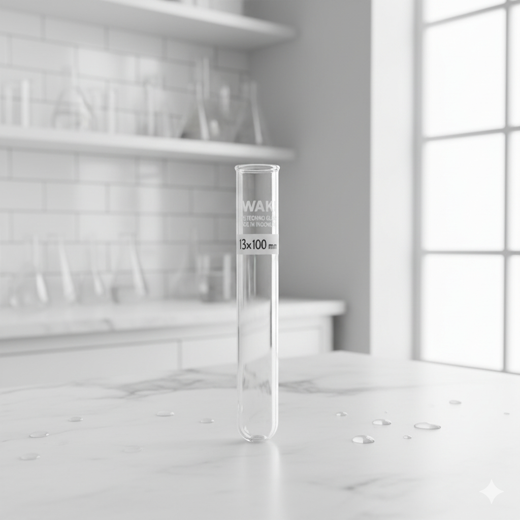 Jual Tabung Reaksi Kaca IWAKI 13x100 mm | Test Tube Laboratorium Kaca ...