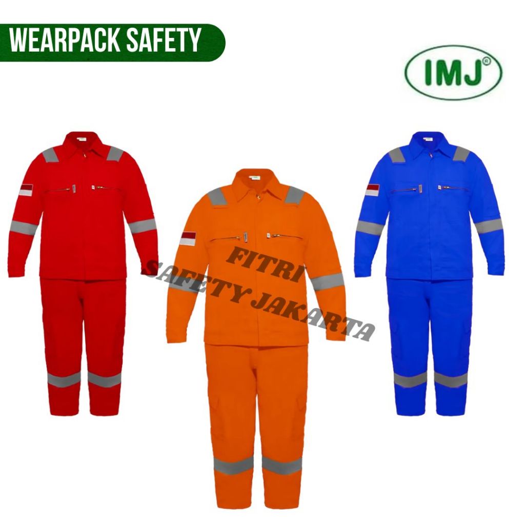 Jual WEARPACK SAFETY SETELAN IMJ COTTON 100% | TERUSAN KERJA COTTON IMJ ...