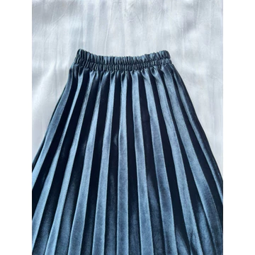 Rok Plisket Bludru 7 8 Premium Import