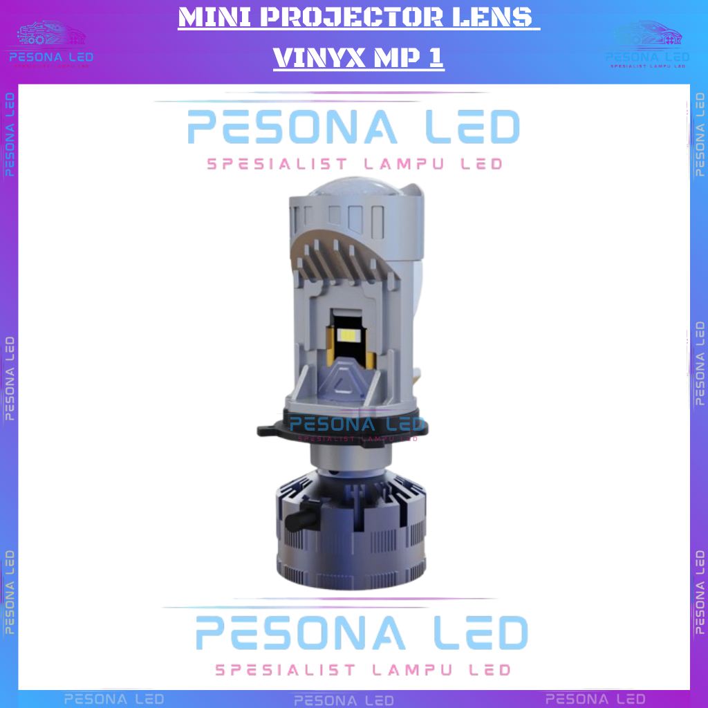 Jual Vinyx MP1 Lampu Utama LED H4 65W Projie H4 Mini Projector Lens ...