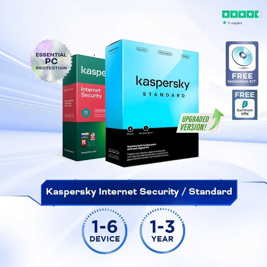Antivirus Kaspersky Internet Security | Kaspersky Standard - ORIGINAL Latest Version