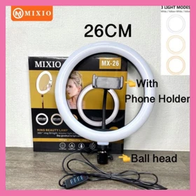 Mixio Ring Light LED 26cm For Makeup Vlog Lampu Ringlight