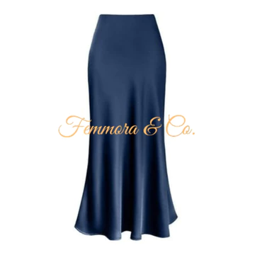 Rok Satin Silk Premium Maxi A Line Satin Skirt Rok Satin Duyung Panjang Rok Size S XXXL
