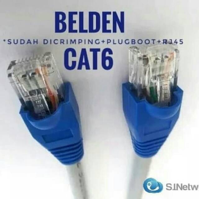 Jual KABEL LAN BELDEN / KABEL LAN UTP CAT 6 ORIGINAL SIAP PAKAI UKURAN ...