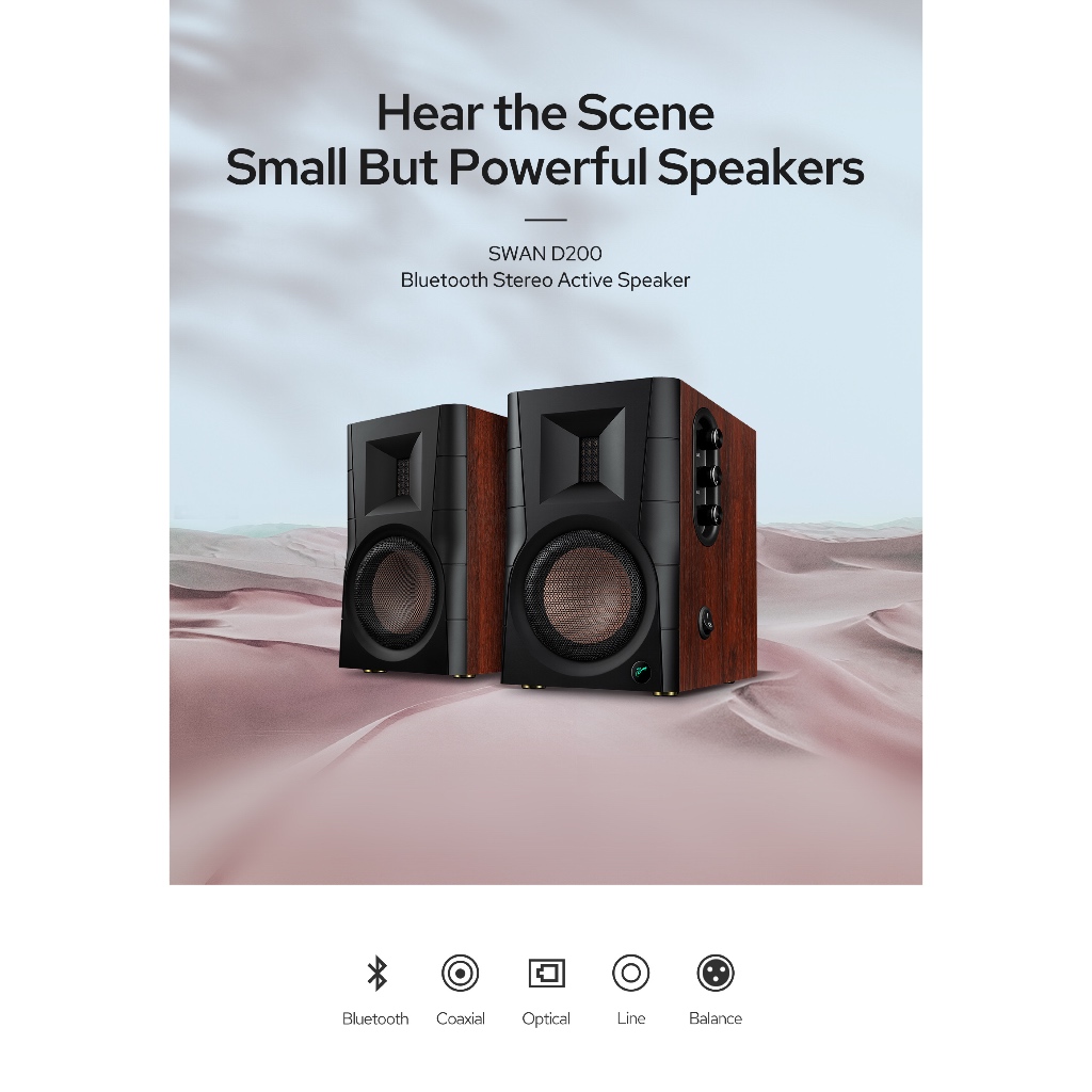 Jual HiVi Swan D200 2.0 Professional Professional Hi-Fi Audiophile ...