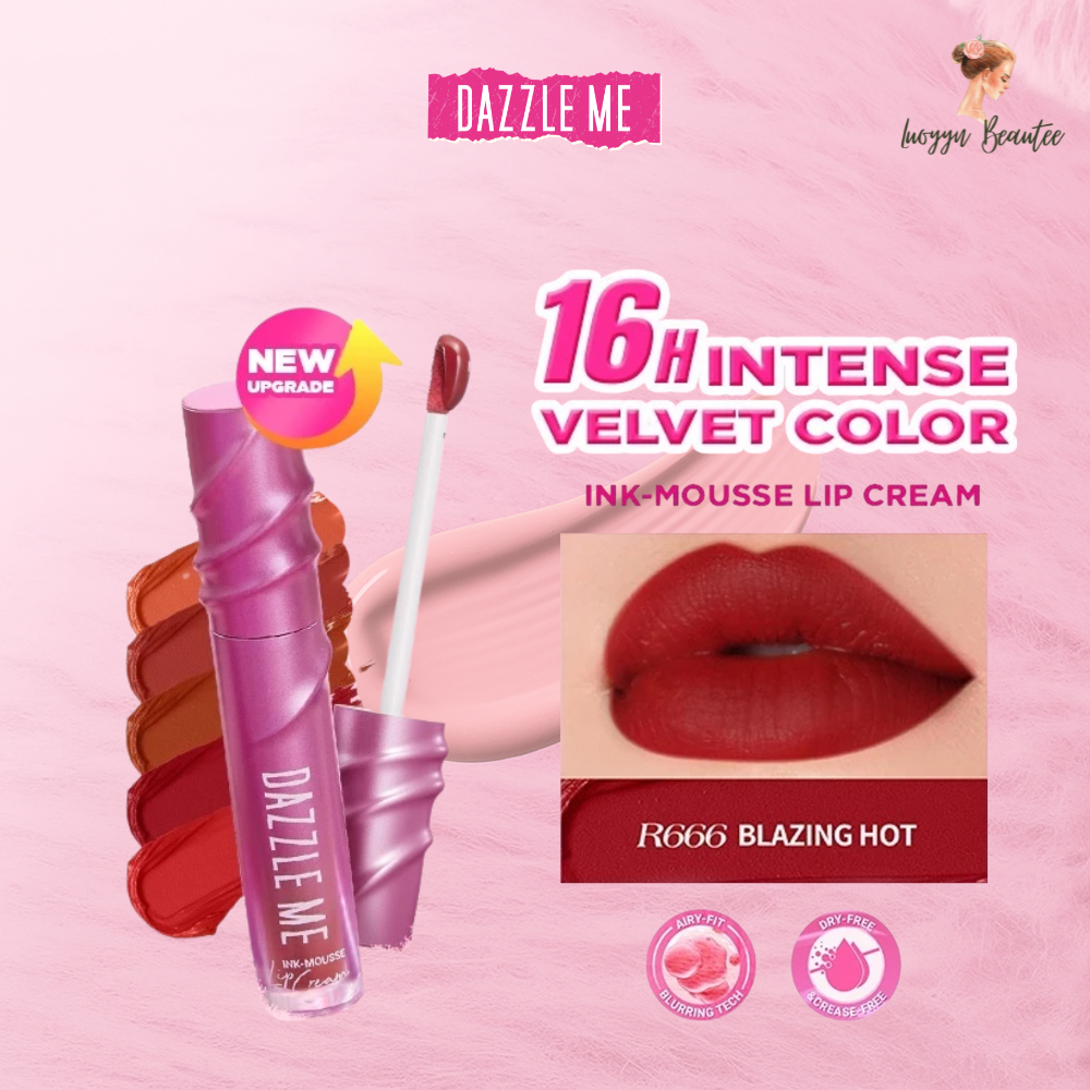 Jual [NEW LAUNCH] DAZZLE ME Ink-Mousse Lip Cream Matte Lembut Tahan ...