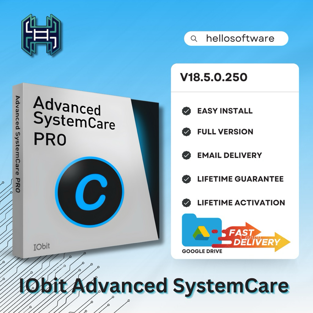 Jual IObit Advanced SystemCare Pro v18.5.0.250 Full Version (Versi ...