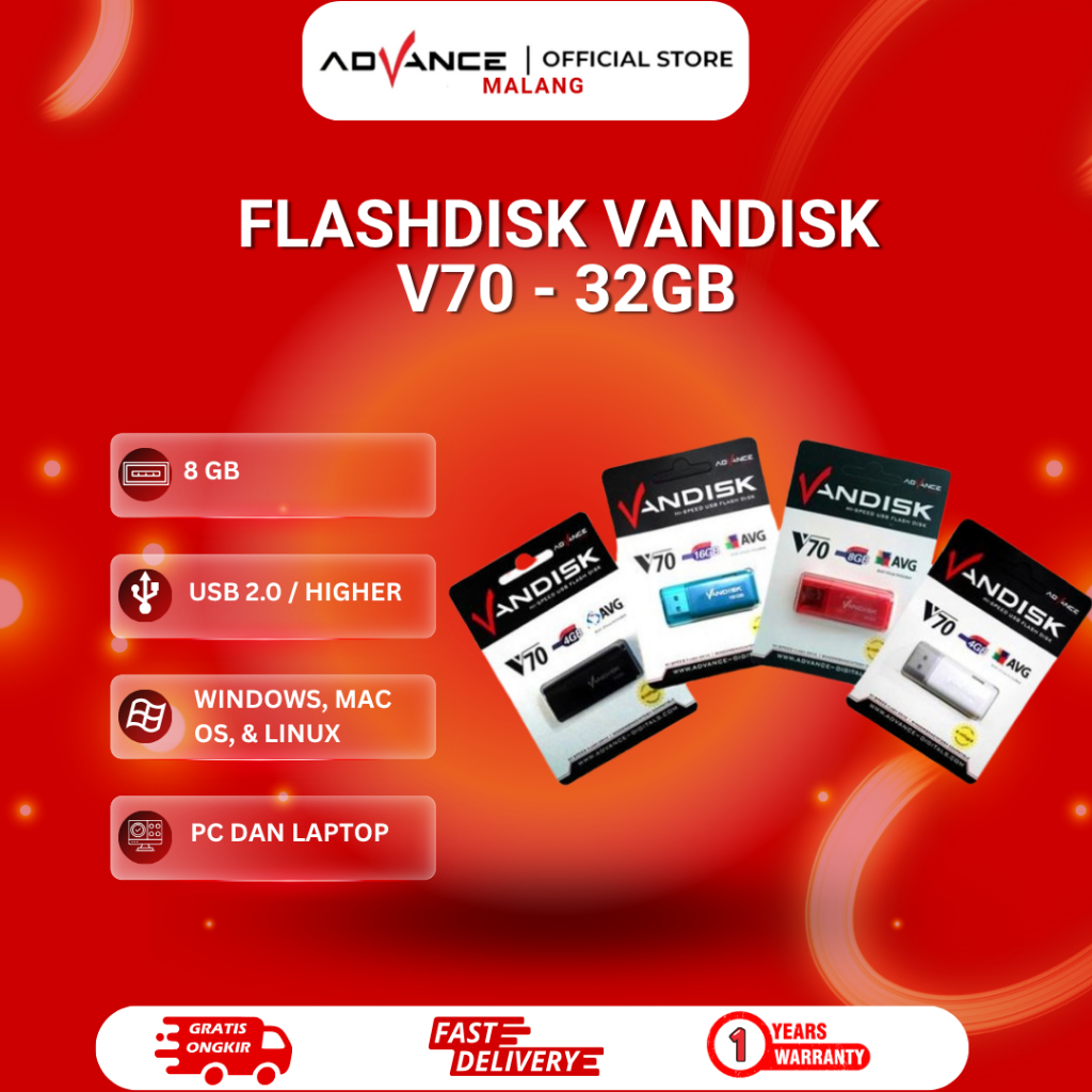 Jual Flash Disk / Flashdisk Vandisk V70 32GB | Shopee Indonesia