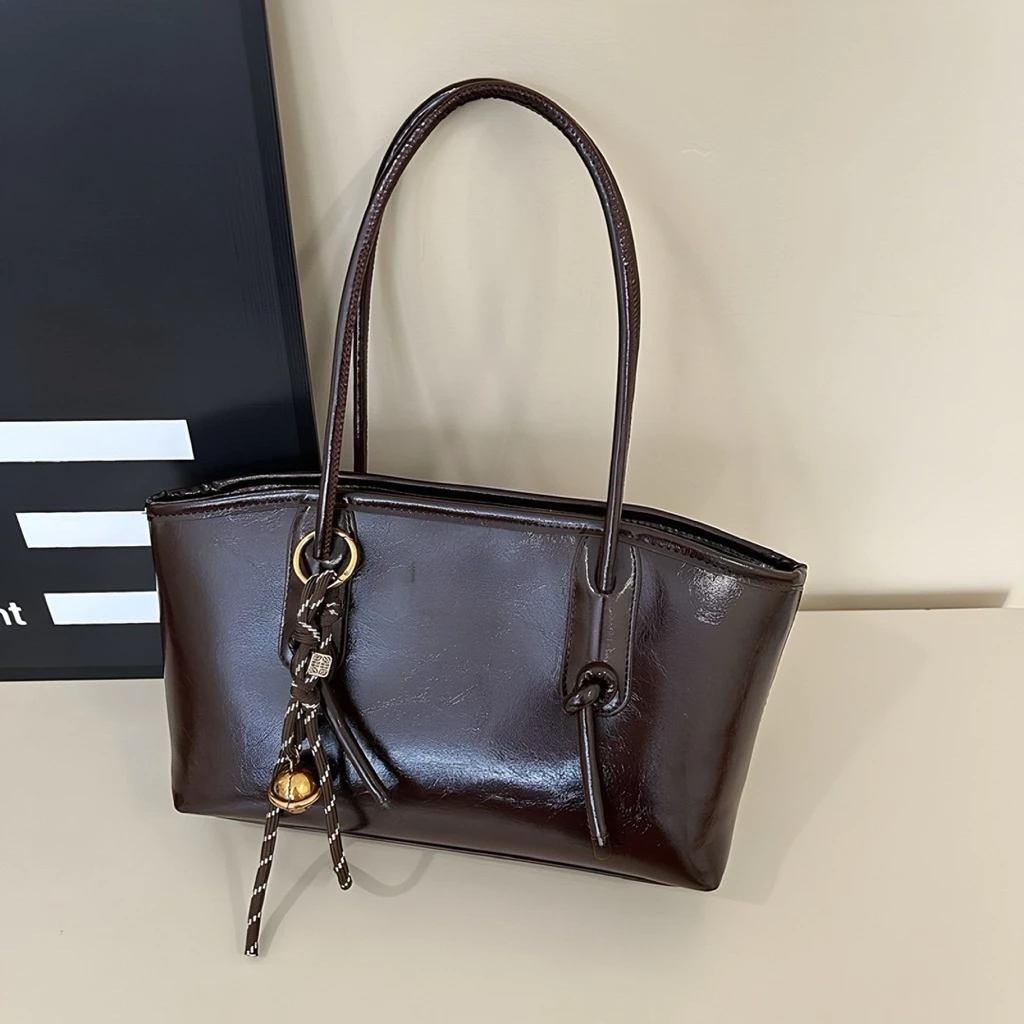 Shoulder Tote Bag Wanita kulit PU tebal stylish terbaru kekinian