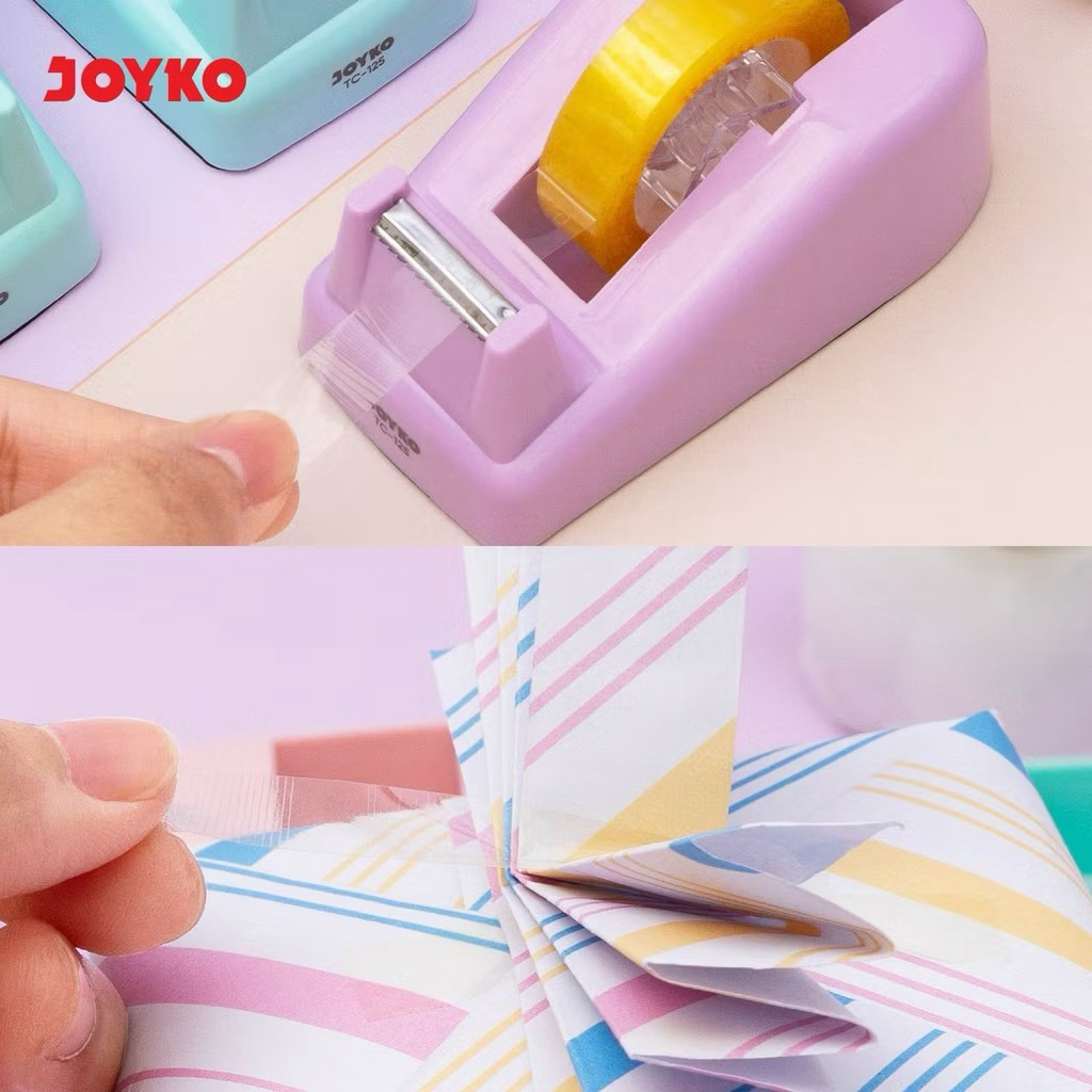 Jual Tape Cutter TC-125 PASTEL COLORS JOYKO Tape Dispenser Pemotong ...