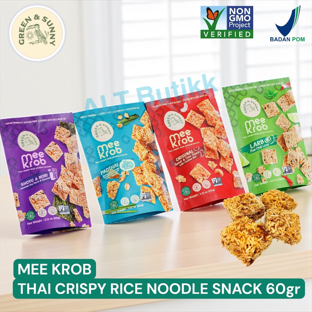 Jual MEE KROB 60 GR | THAI CRISPY RICE NOODLE SNACKS | GREEN & SUNNY ...