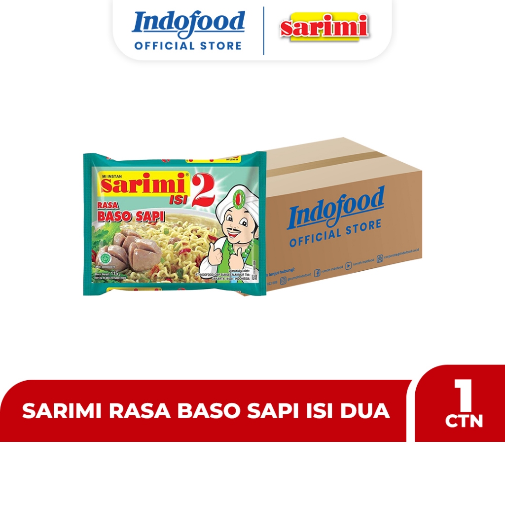 Jual CTN - Sarimi Rasa Baso Sapi Dua 115 Gr | Shopee Indonesia