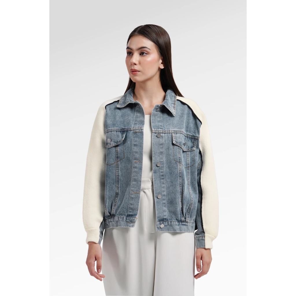 ZAMBESI mixed fabric jacket main image 1