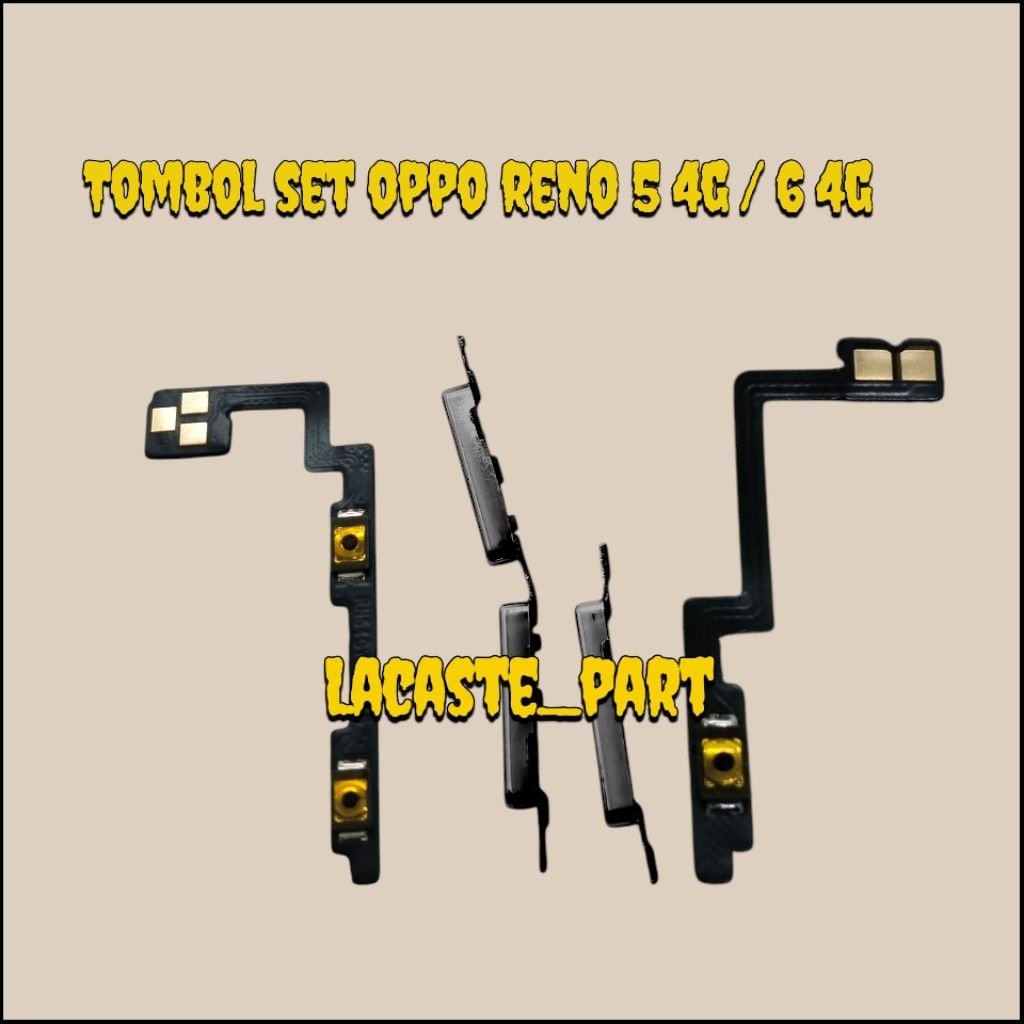 Jual Flexible Tombol Power On Off Volume Oppo Reno 5 4G / Reno 6 4G ...